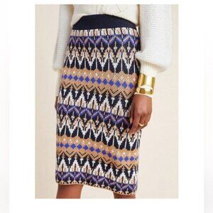 Anthropologie Saoirse Midi Sweater Skirt
